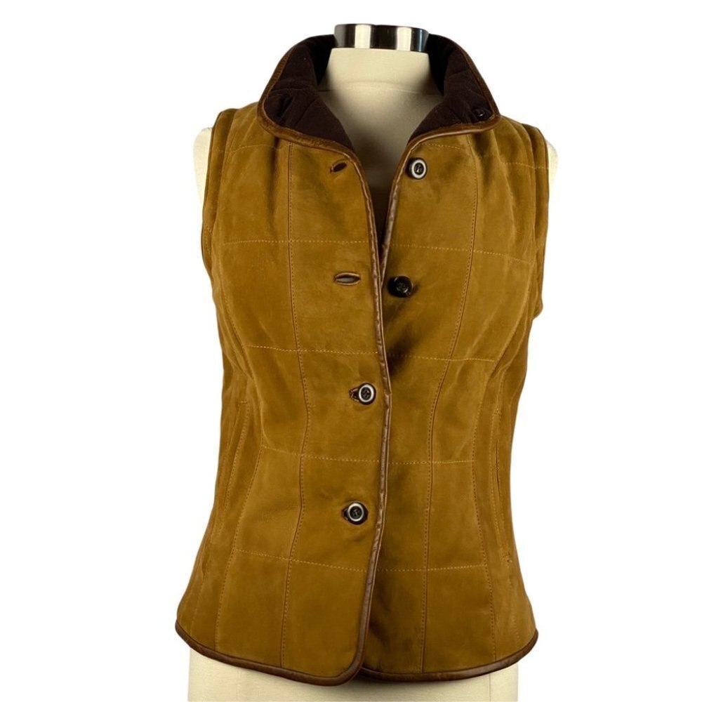 LONE PINE Women's Genuine Suede & Leather Vest S